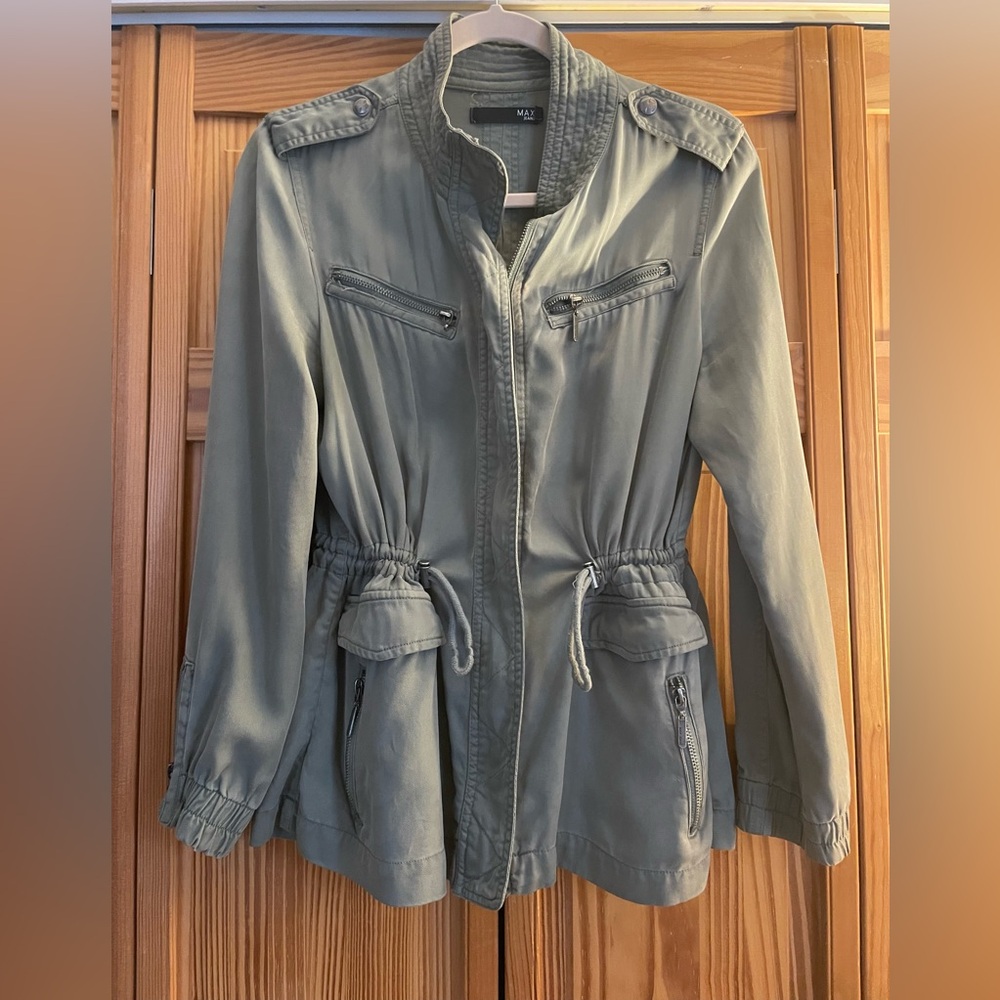 Max Jeans Army Green / Olive “Military” Utility Jacket